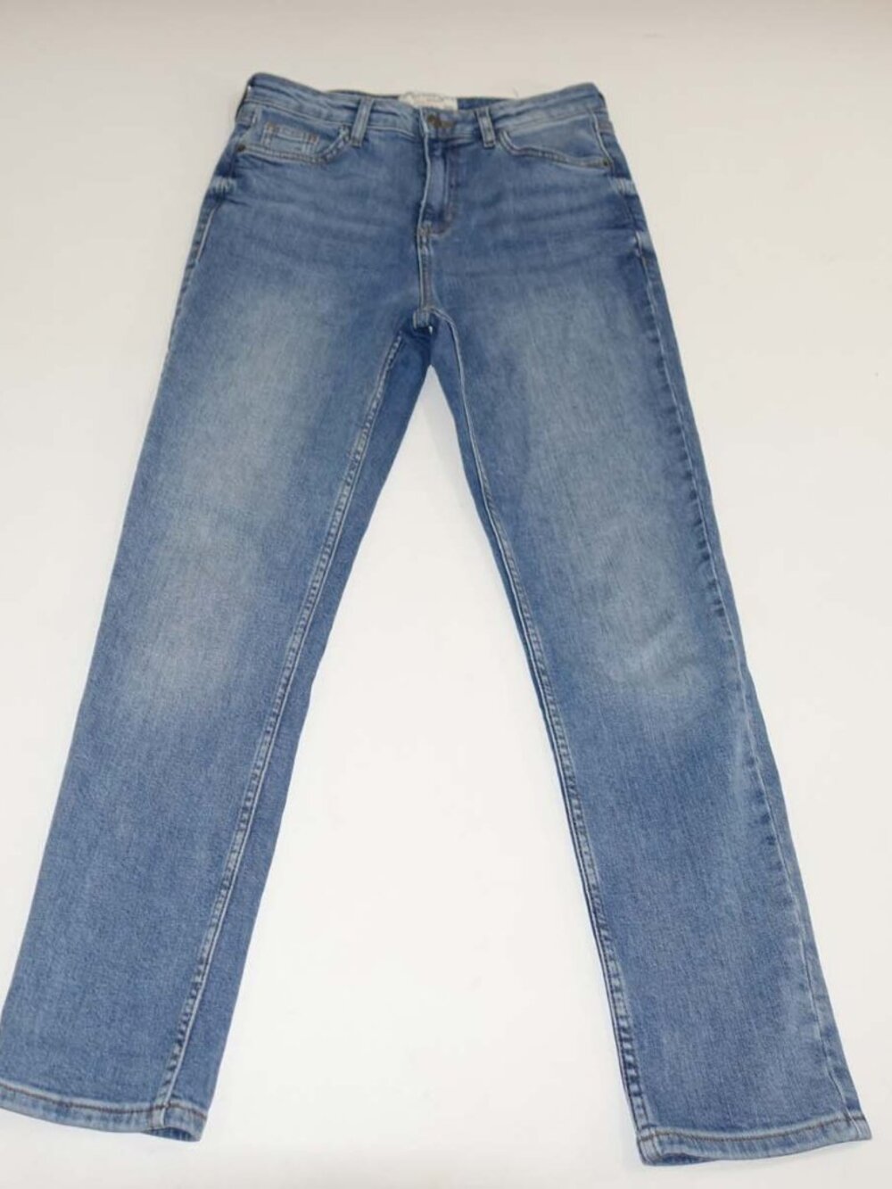 Fat Face Women's Sway Slim Jeans Size US 6 Regular Blue High Rise Stretch Denim